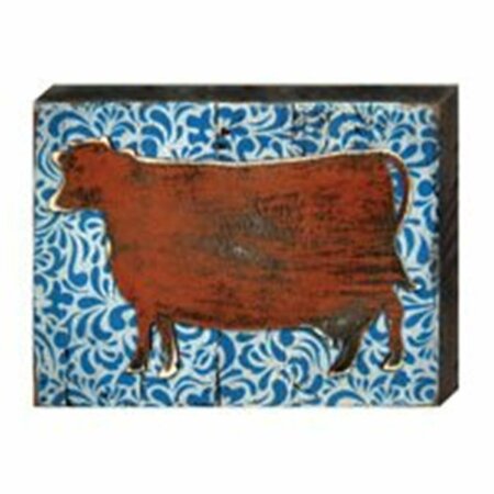 CLEAN CHOICE Cow Art on Board Wall Decor CL2970369